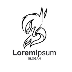 Obraz premium colorful dragon logo design vector