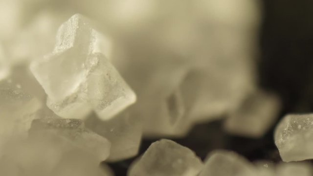 grains of sugar macro shot 4k