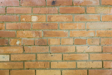 Horizontal background with old brick wall