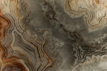A macro photograph of southwest Agate slab.