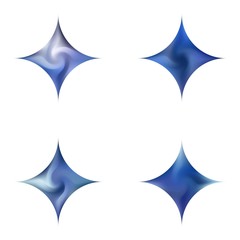 Obraz premium Kit of diamond-shaped blurred backgrounds.