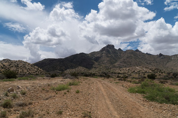The Gap road by the Florida Mountains in New Mexico.