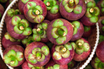 A pile of mangosteen .