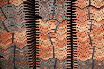 Stacks of tiles