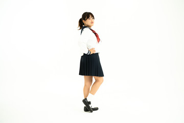 セーラー服の女子高生