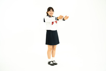 セーラー服の女子高生