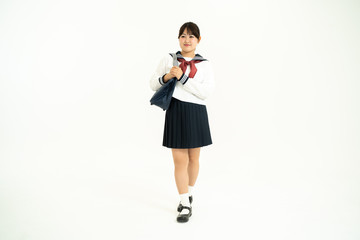 セーラー服の女子高生