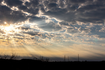 Clouds and sky in southern Brazil bordering Uruguay