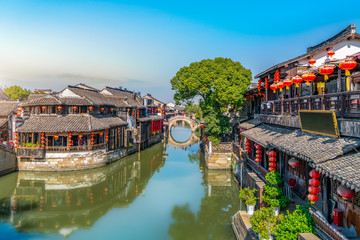 Fototapeta na wymiar Xitang ancient town ancient residential River
