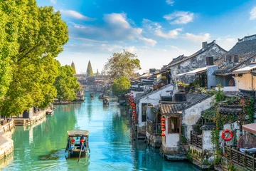 Foto op Plexiglas Xitang oude stad oude residentiële rivier © 昊 周