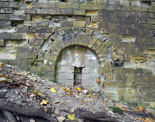 Historical fortification. The location is known as the Green Theater. Kiev, Ukraine.