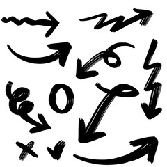 set of hand drawn arrows .Vector doodle design elements. Illustration on white background.for business infographic, banner, web and concept