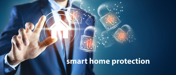 home security concept. property insurance