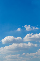 Blue sky with white clouds
