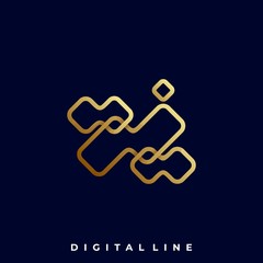 Abstract Box Luxury Illustration Vector Design Template