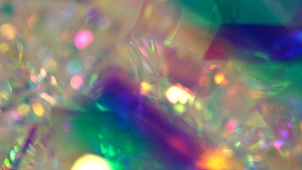 Blurry Holographic Iridescent Gradient Rainbow Abstract Glare Holiday  Background