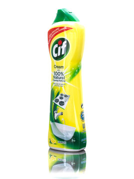 Bottle of Cif on a white background