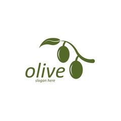 Olive logo template vector icon
