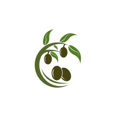 Olive logo template vector icon
