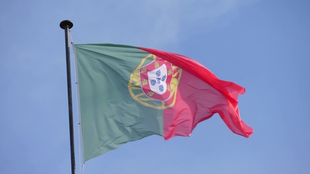 portuguese flag waving with the wind 4j