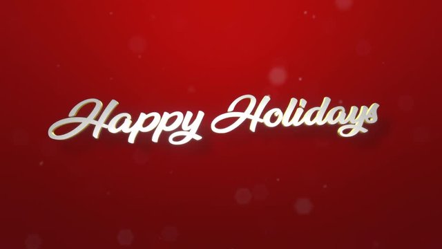 Happy Holidays Graphic Title Card