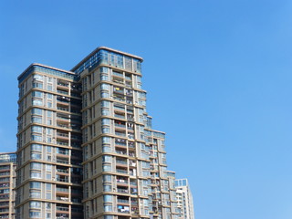 Fototapeta premium New construction of residential buildings in bao 'an old town, shenzhen, China