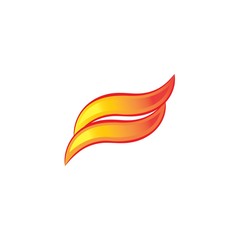 Fire Icon Logo Design Element