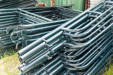 Steel frame scaffolding