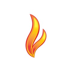 Fire Icon Logo Design Element