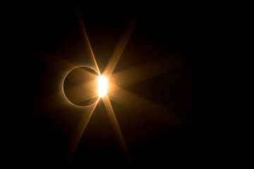 Solar Eclipse Diamond Ring