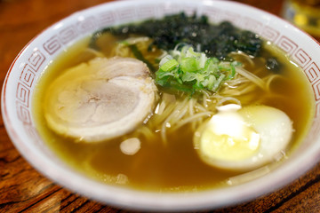 Japanese popular food shio ramen