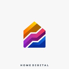 Home Business Real Estate Illustration Vector Template