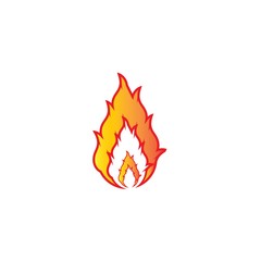 Fire Icon Logo Design Element