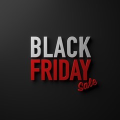 Black Friday Sale on  dark background design decoration