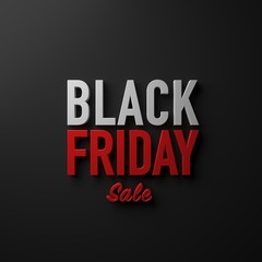 Black Friday Sale on  dark background design decoration