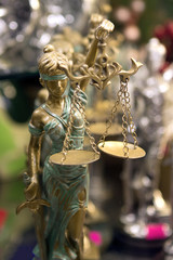 Lady Justice Justitia Themis holding scales