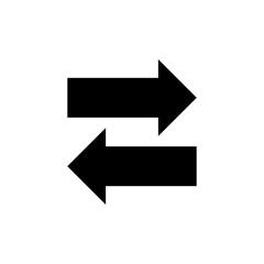 Arrows Vector Glyph Icon, Solid Style.