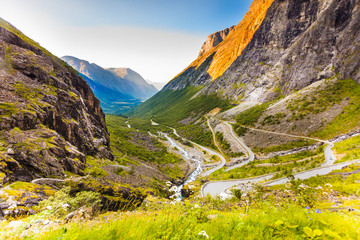 Obraz premium Trollstigen mountain road in Norway