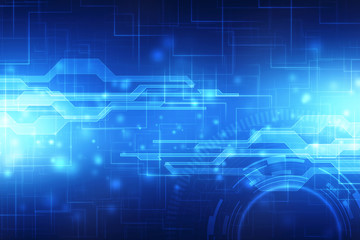 Obraz premium Digital Abstract technology background, Abstract technology background Hi-tech communication concept, futuristic digital innovation background