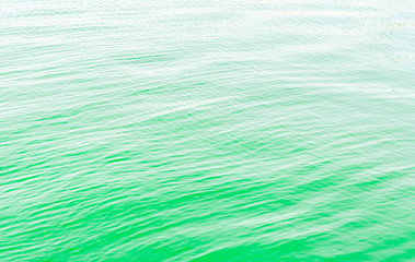 Bright green Tones Water Waves Surface as Background