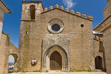 Fototapeta na wymiar Palmela, Portugal the Church of Santiago are classified National Monument since 1910.