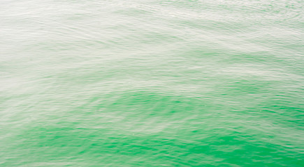 Bright green Tones Water Waves Surface as Background