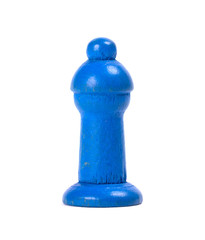 Wooden pawn of a leisure game