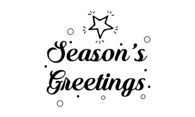 Obraz premium Christmas Greeting, typography for print or use as poster, card or T shirt