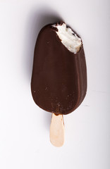 ice cream in the chocolate