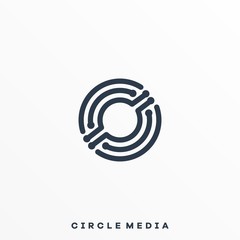 Abstract Circle Illustration Vector Template
