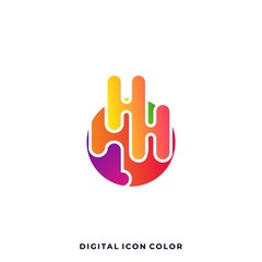 Digital Media Application Illustration Vector Template