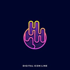 Obraz premium Abstract Circle Illustration Vector Template