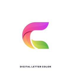 Obraz premium Letter C Illustration Vector Template