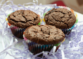 Chocolatte cakes with chocolatte center 